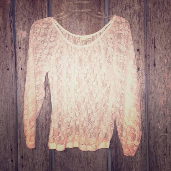 🔴HOLD Derek Heart Lace Top
