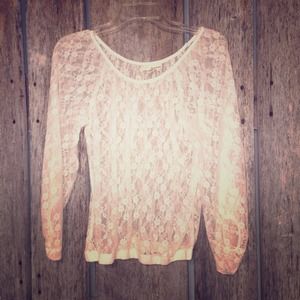 🔴HOLD Derek Heart Lace Top