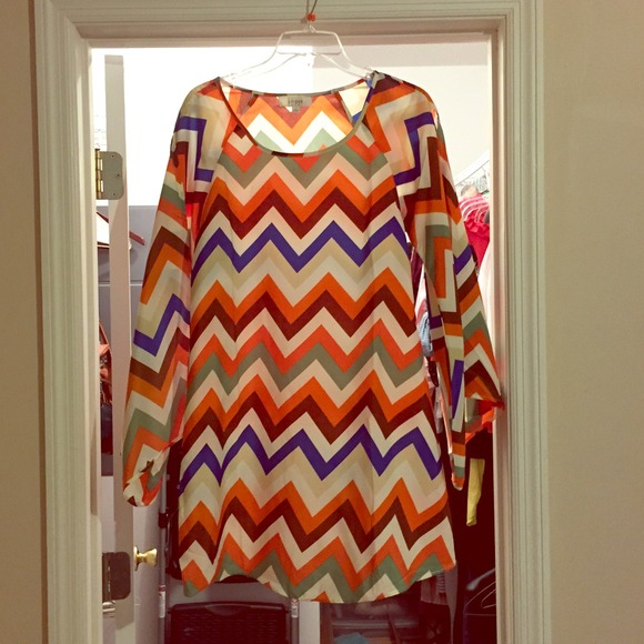 Cute boutique chevron dress