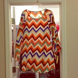 Cute boutique chevron dress