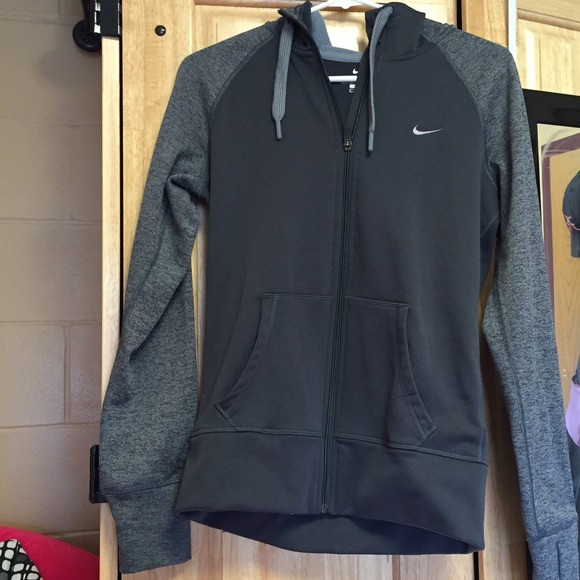 Gray Nike zip up sweatshirt