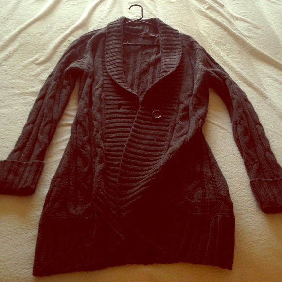 Long thick wool sweater