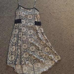 Small navy and white patterned dress