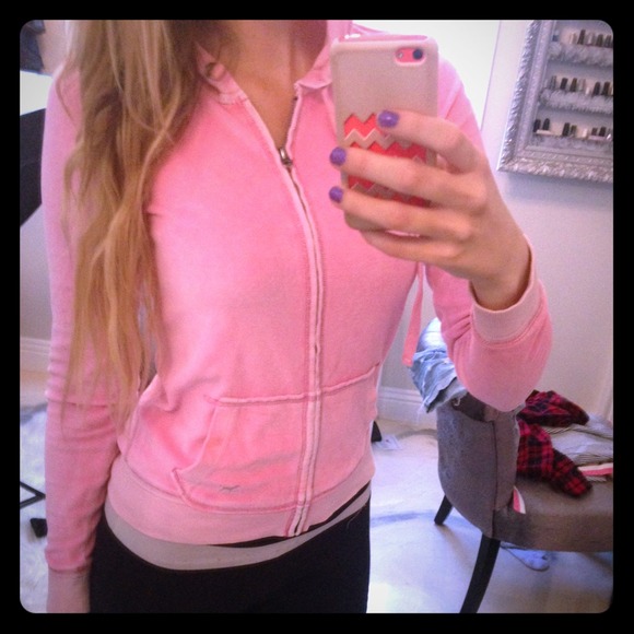 Pink PINK by Victoria's Secret velour hoodie