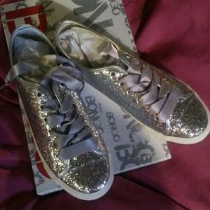 Bongo silver sparkle tennis shoes