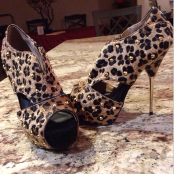 Cheetah print heels
