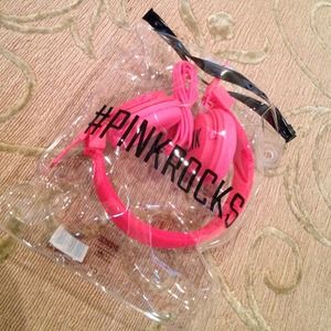 Victoria secret pink headphones