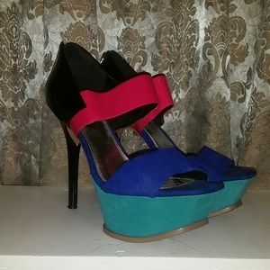 Platform Multicolored Heels