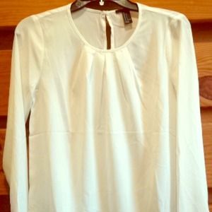 White silk long sleeve
