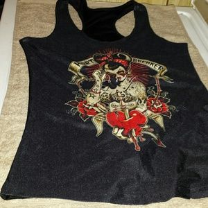 Goth Pin up girl Tank top