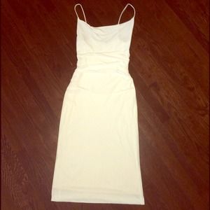White spaghetti strap dress