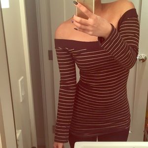 NWOT Zara off the shoulder tunic