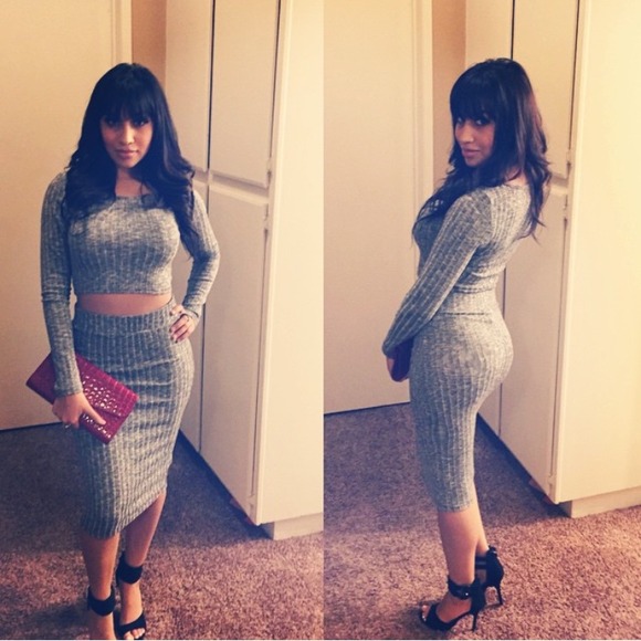 Other Dresses & Skirts - Crop top, high waisted skirt