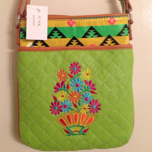 Aztec lime green purse brand new with tags