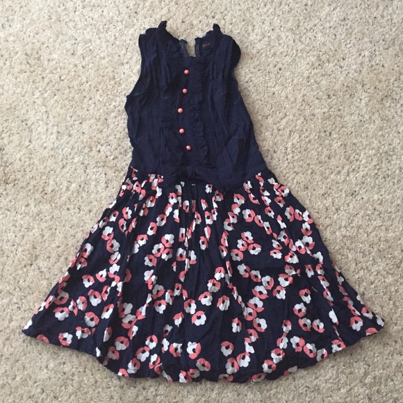 Miss selfridge blue and pink flower dress