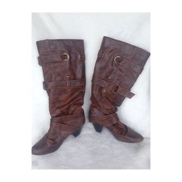 Carlos Santana Brown Leather Boots