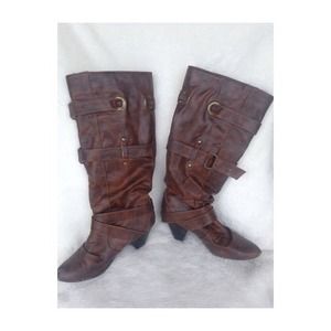 Carlos Santana Brown Leather Boots