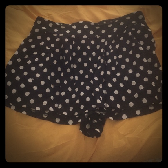 Plus size smocked waist wide leg shorts
