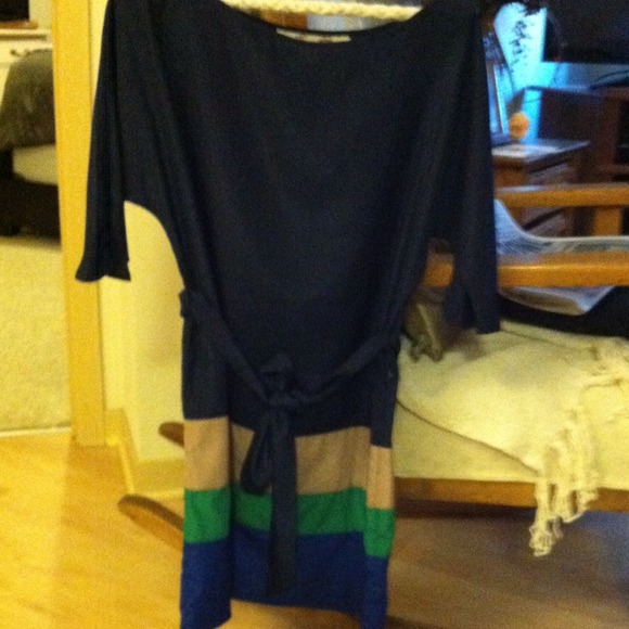 Multi color long shirt/ dress