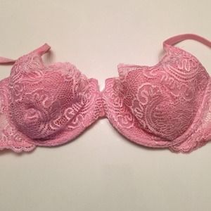 💗💗SOLD💗💗Pink  VS SEMI PADDED LACE BRA