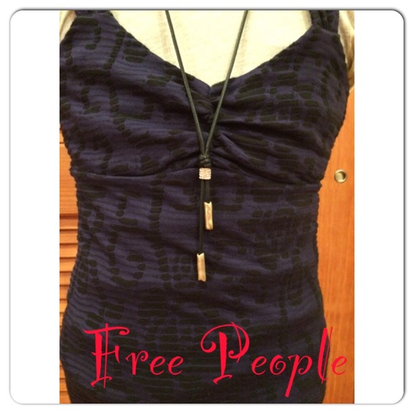 Free People purple and black Bodycon dress