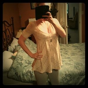 Free People quarter sleeve sweater