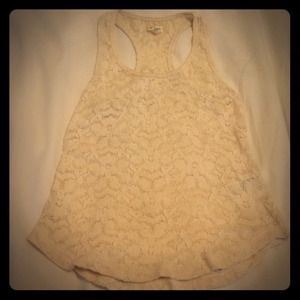 Silence and Noise lacy racer back top
