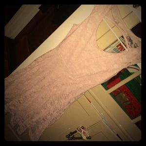 Light pink lace dress