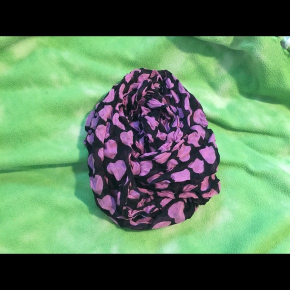 Black& purple infinity scarf.