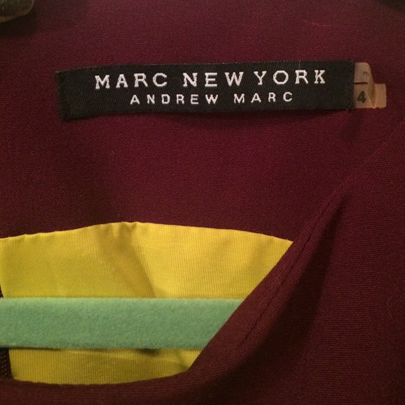 Maroon Andrew Marc Dress - Picture 4 of 4