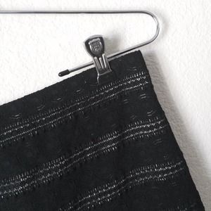 black mini skirt