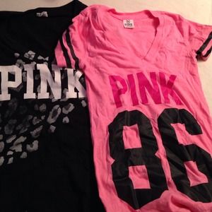 Pink Short Sleeve Tee Shirt Bundle!
