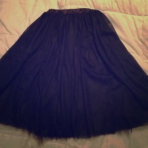 Black Tulle Skirt