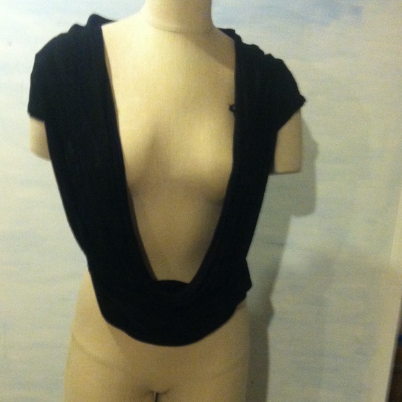 Black fashion top