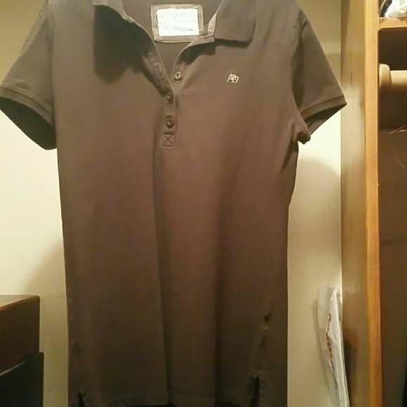 Brown Aeropostale collared shirt