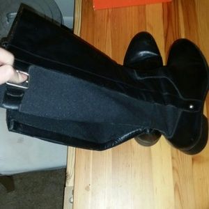Black tall boots