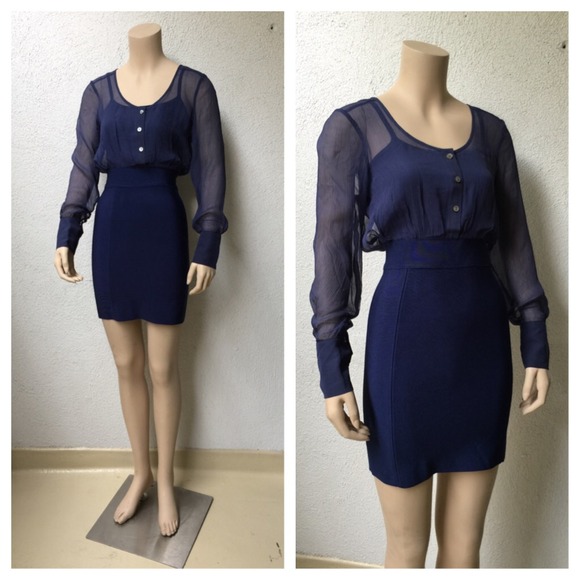 Navy Bandage Dress