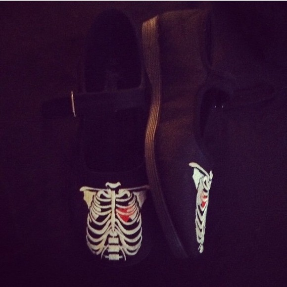 Demonia ribcage maryjane flats