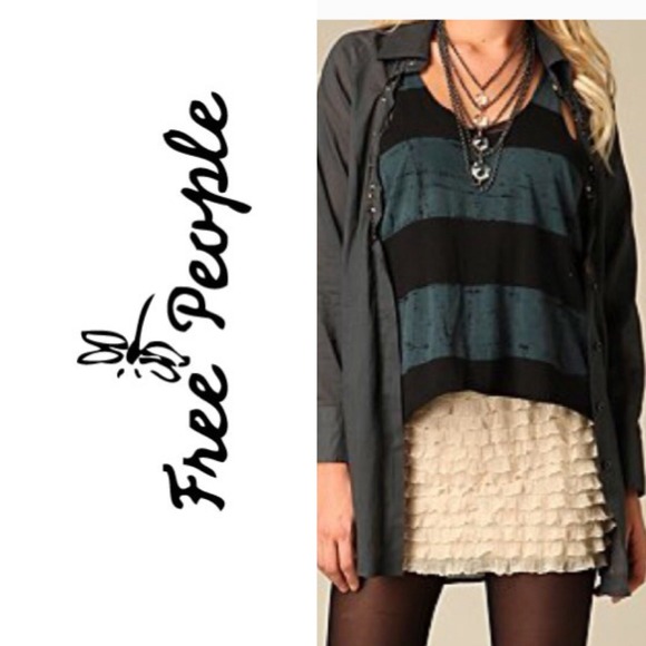 Free People Ruffle Mini Skirt