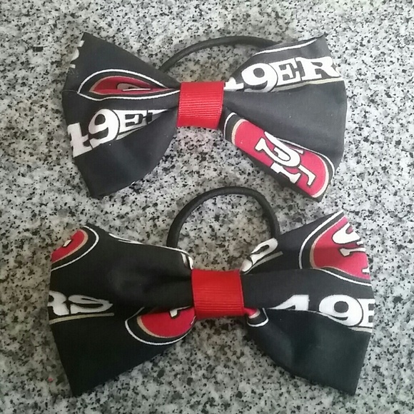 SOLD! * * CUSTOM * * 49ER Hair Bows