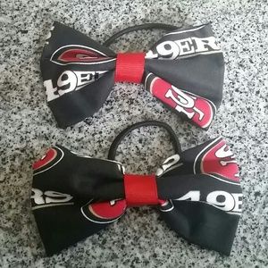 SOLD! * * CUSTOM * * 49ER Hair Bows