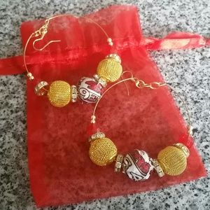 * * CUSTOM * * 49ER EARRINGS