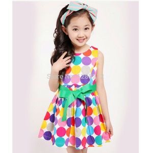 Sweet Sleeveless Polka Dot Dress