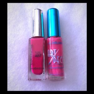($1) pink nail art polish