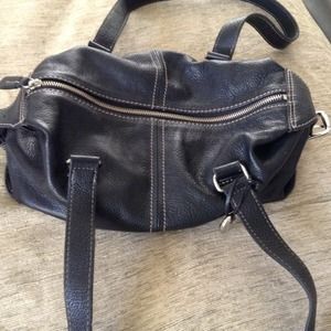 Leather black bag