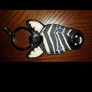 Coach Zebra fob