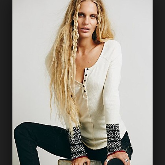 SOLD Black free people alpine thermal - Picture 1 of 2