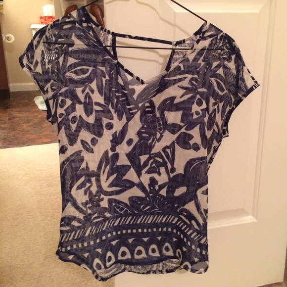Limited Chiffon Patterned Tee
