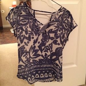 Limited Chiffon Patterned Tee