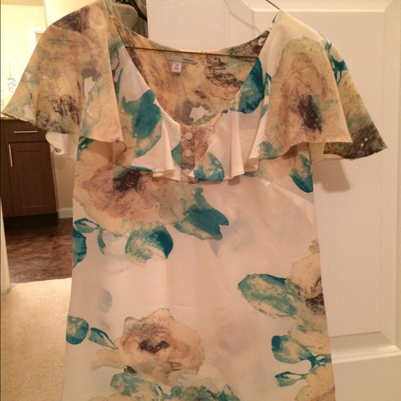 Halogen silk tee.